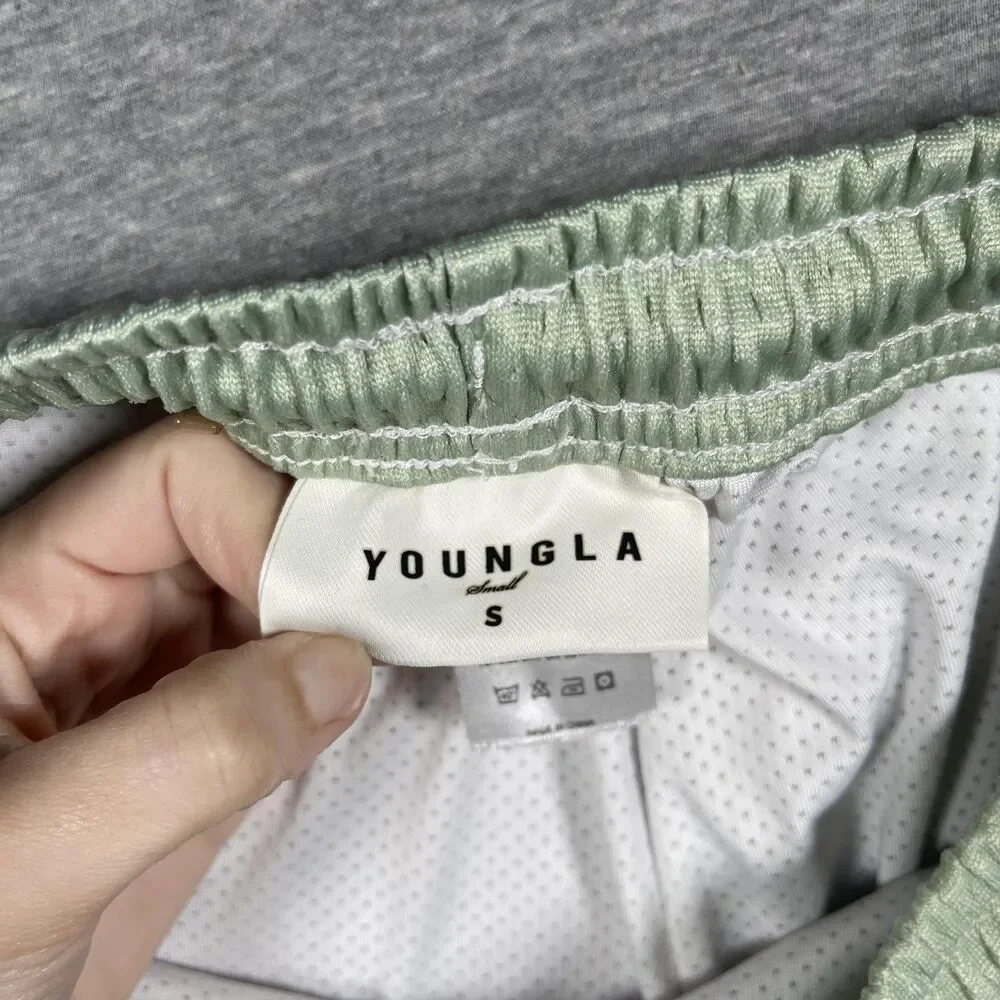 YoungLA Shorts Mens S Multicolor Mesh Lined Drawstring Pockets Athletic